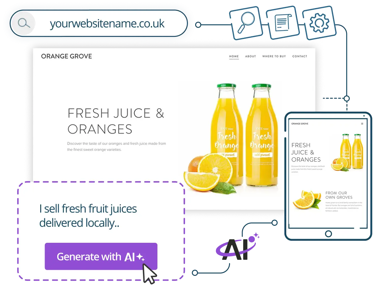 Website in minutes